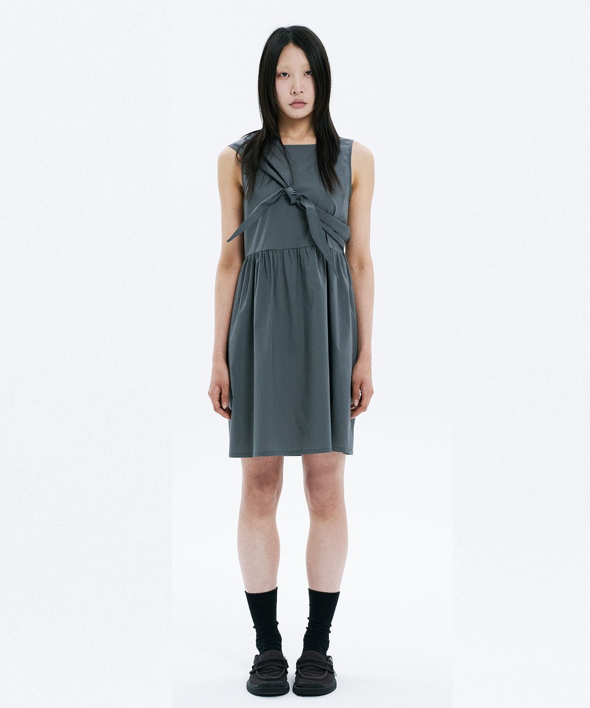 하나히(HANAHI) Furoshiki wrap one piece GREY