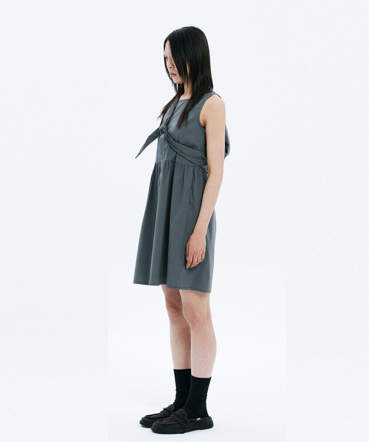 하나히(HANAHI) Furoshiki wrap one piece GREY
