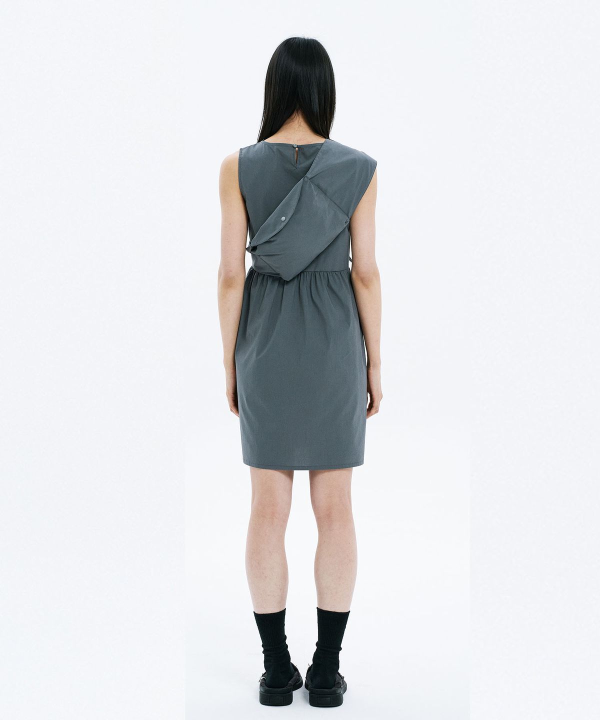 하나히(HANAHI) Furoshiki wrap one piece GREY