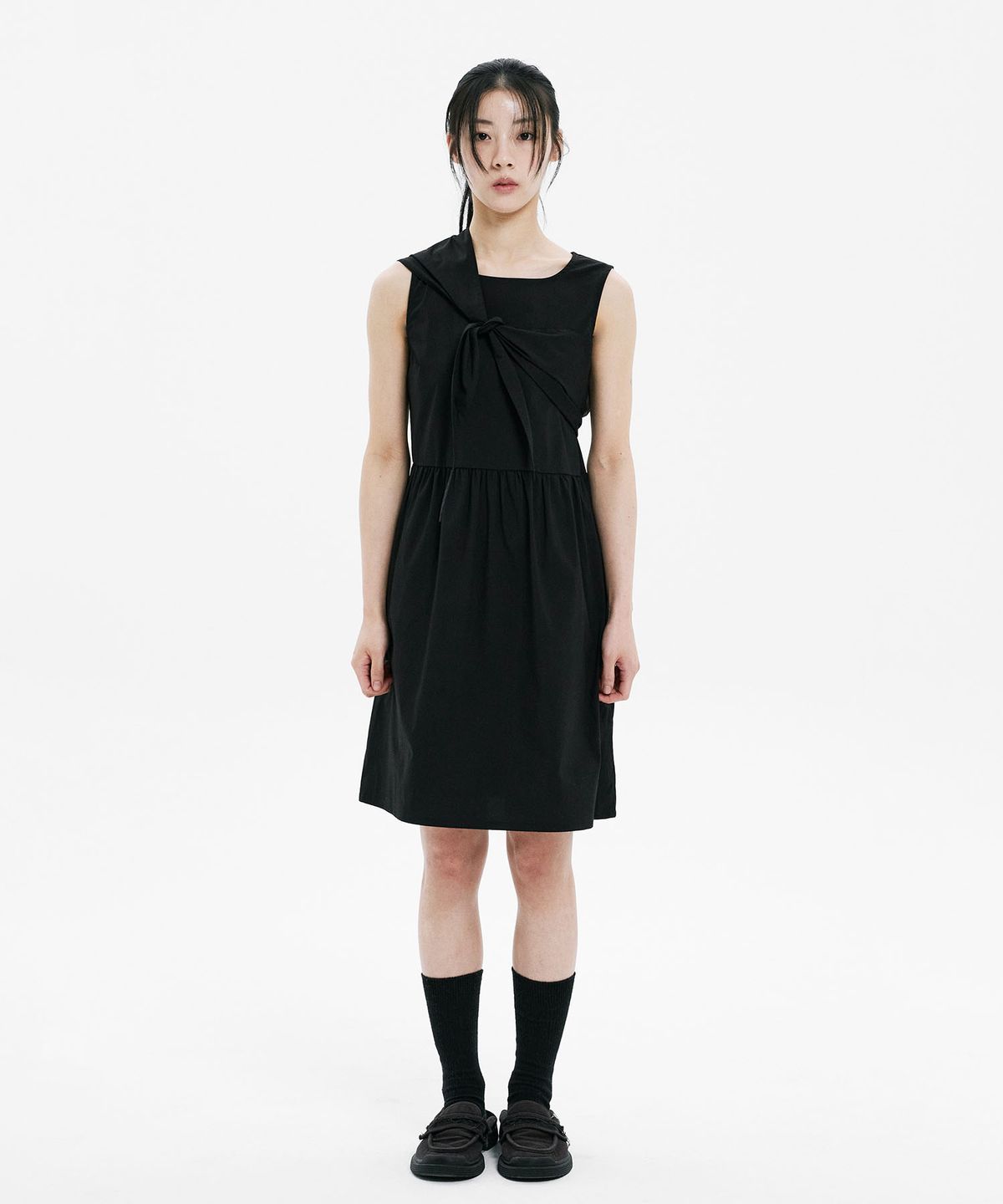 하나히(HANAHI) Furoshiki wrap one piece BLACK