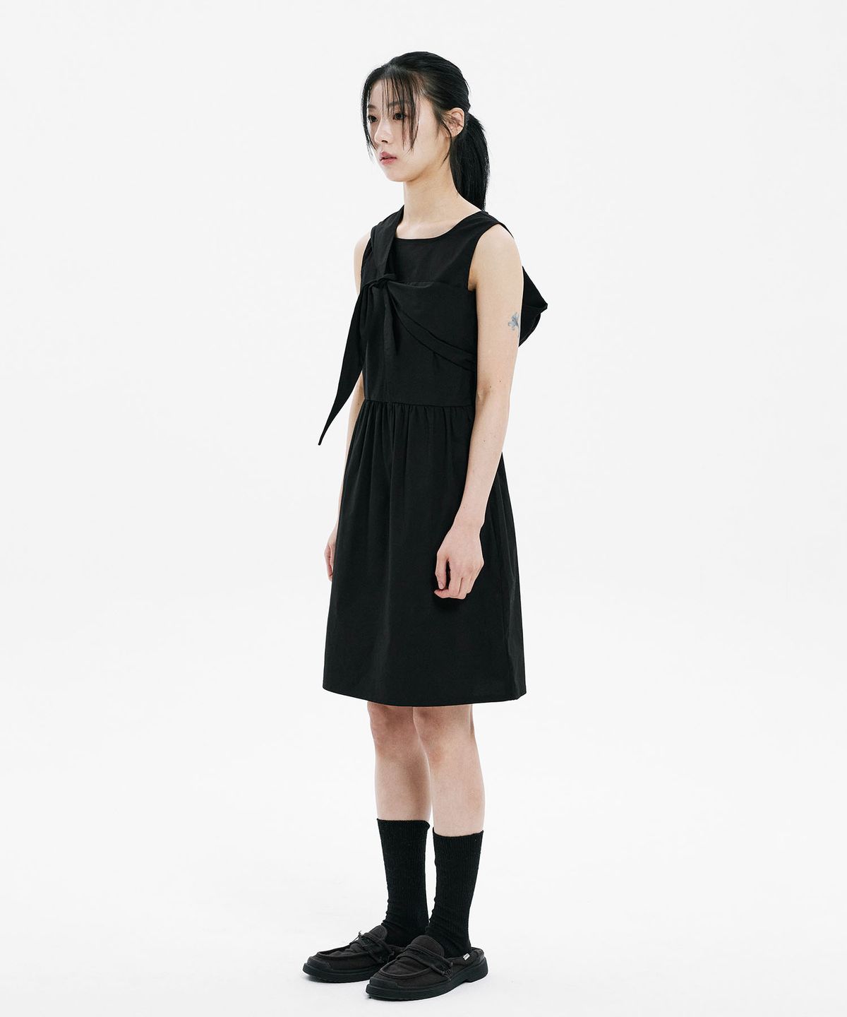하나히(HANAHI) Furoshiki wrap one piece BLACK
