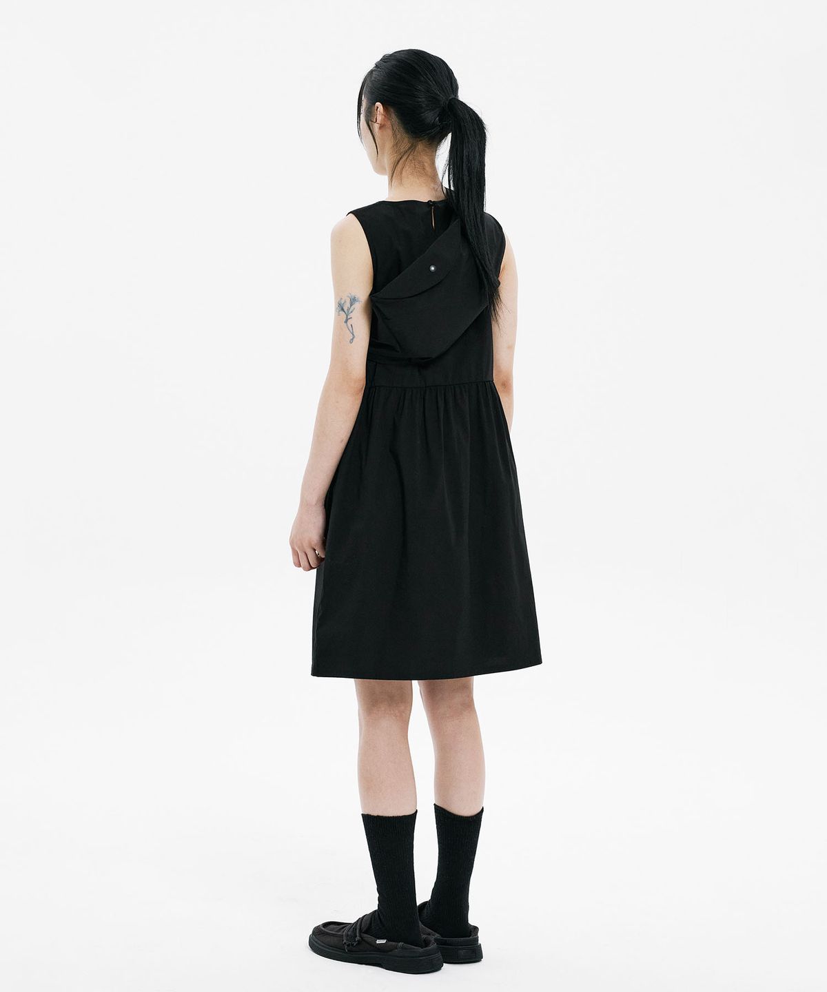하나히(HANAHI) Furoshiki wrap one piece BLACK