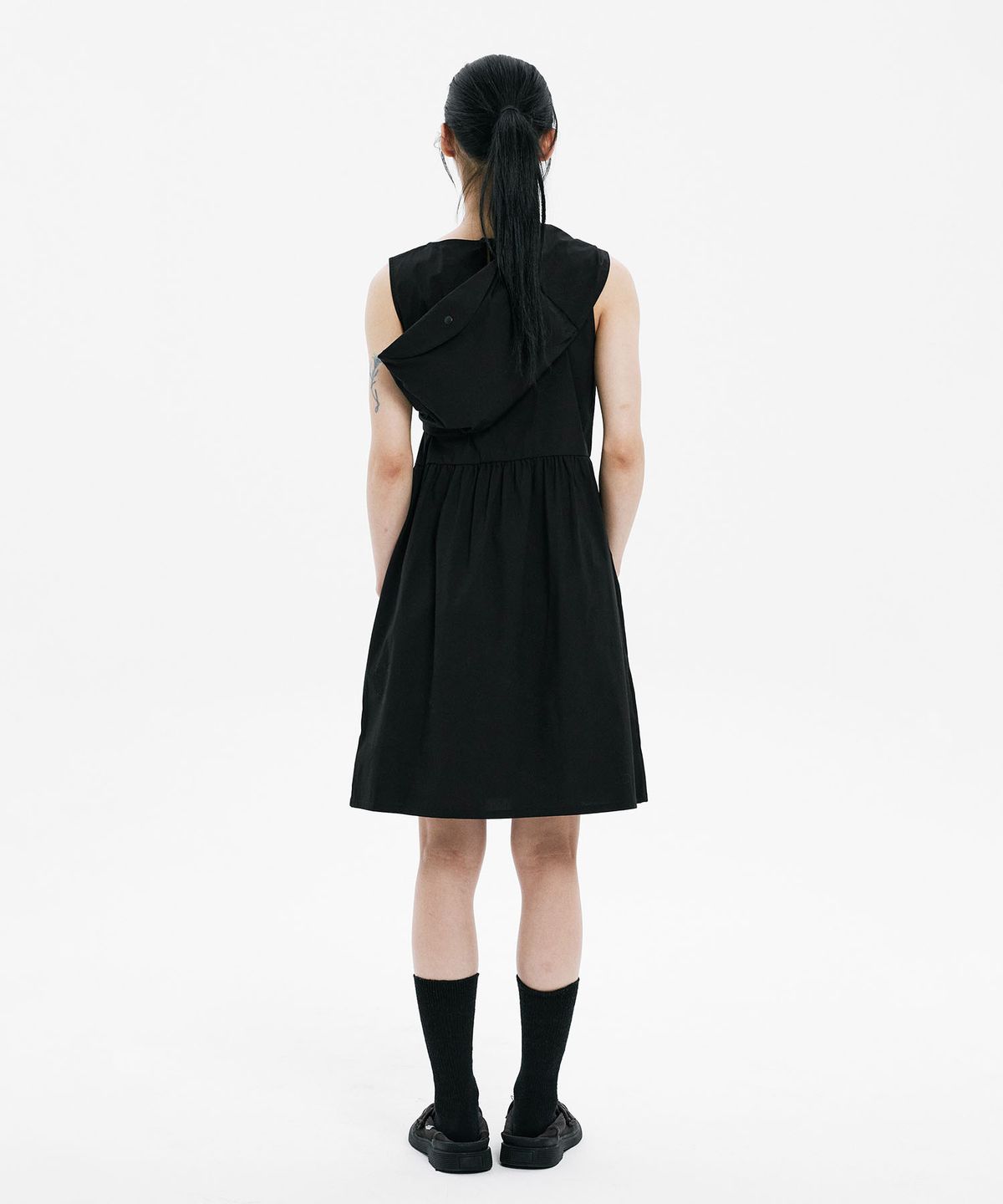 하나히(HANAHI) Furoshiki wrap one piece BLACK