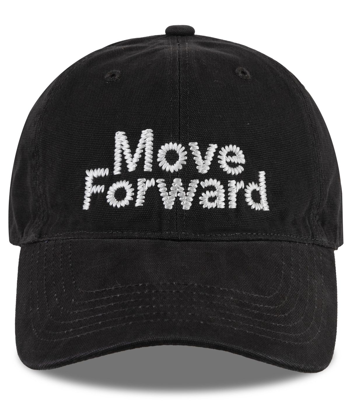 윅(WICK) Move Forward 캔버스 볼캡-블랙