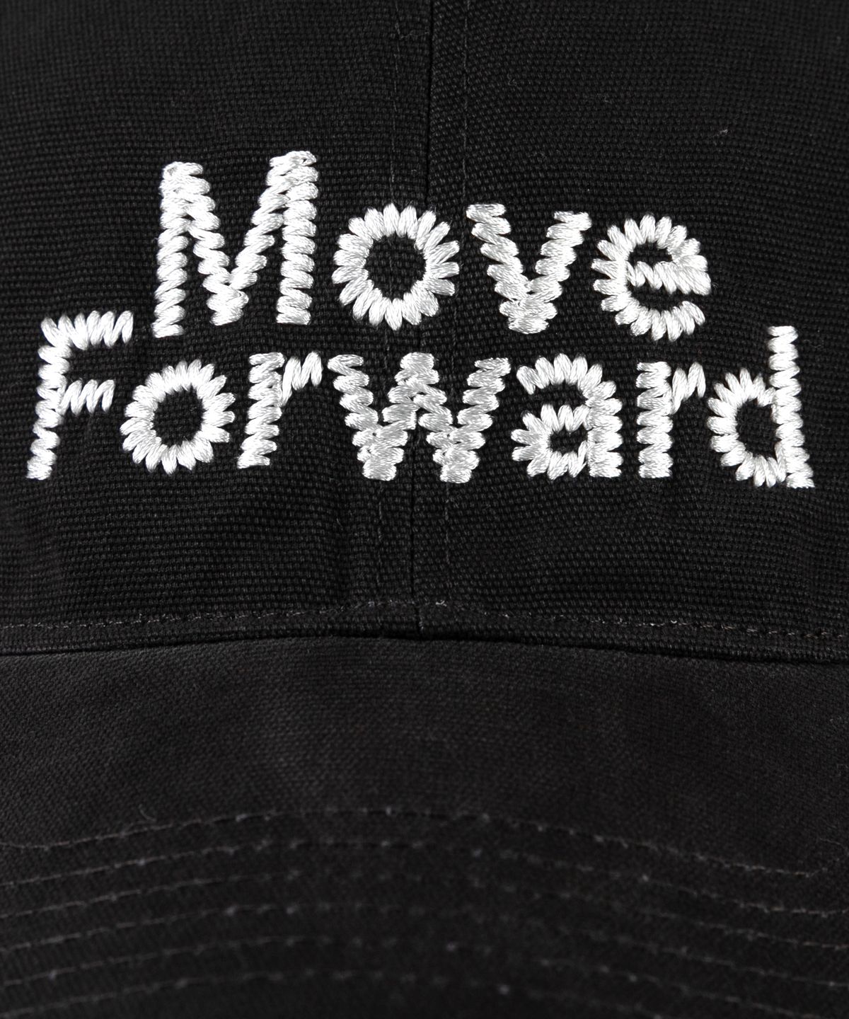 윅(WICK) Move Forward 캔버스 볼캡-블랙