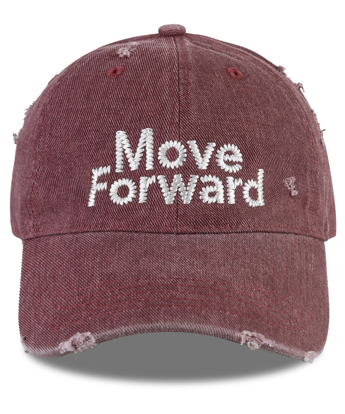 윅(WICK) Move Forward 데미지 볼캡-버건디