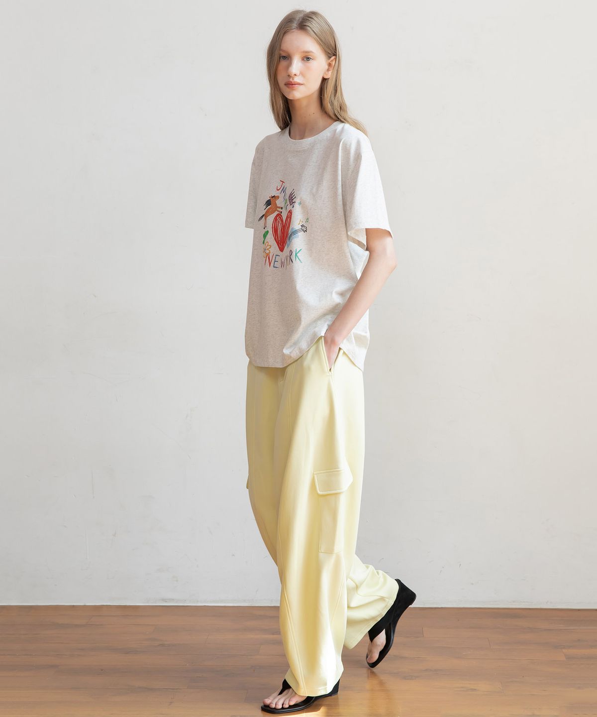 제이마크뉴욕(JMARKNEWYORK) Pintuck banded pants_3color