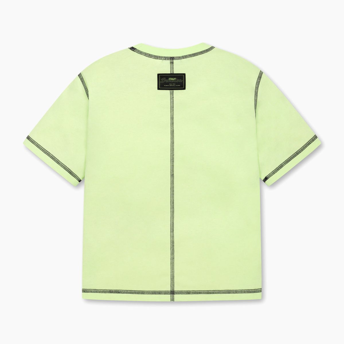 베네통키즈(BENETTONKIDS) 컬러 오버로크 포인트 티셔츠_QATS50631LA