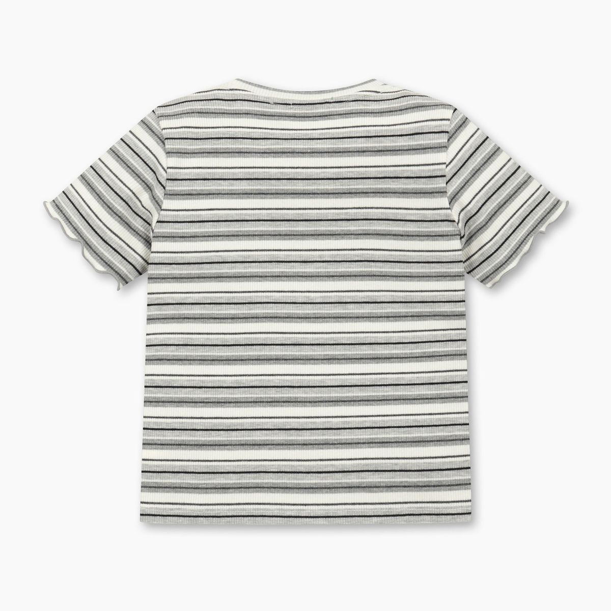 베네통키즈(BENETTONKIDS) 썸머 스트라이프 골지 티셔츠_QATS32631MG