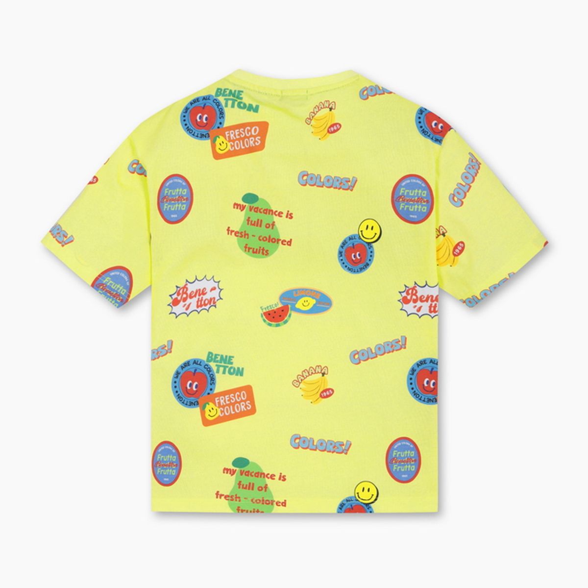 베네통키즈(BENETTONKIDS) 컬러 스패치 티셔츠_QATS38631YG