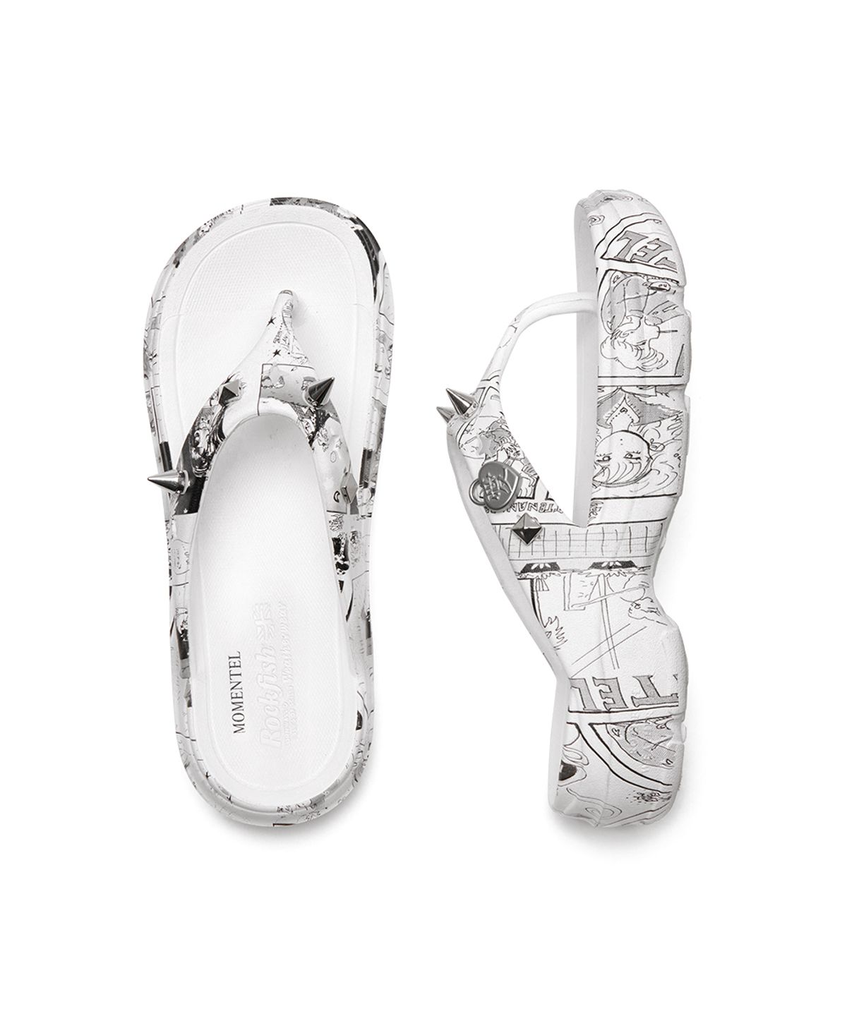 락피쉬웨더웨어(ROCKFISH WEATHERWEAR) [× MOMENTEL] HAYDEN FLIPFLOP - WHITE