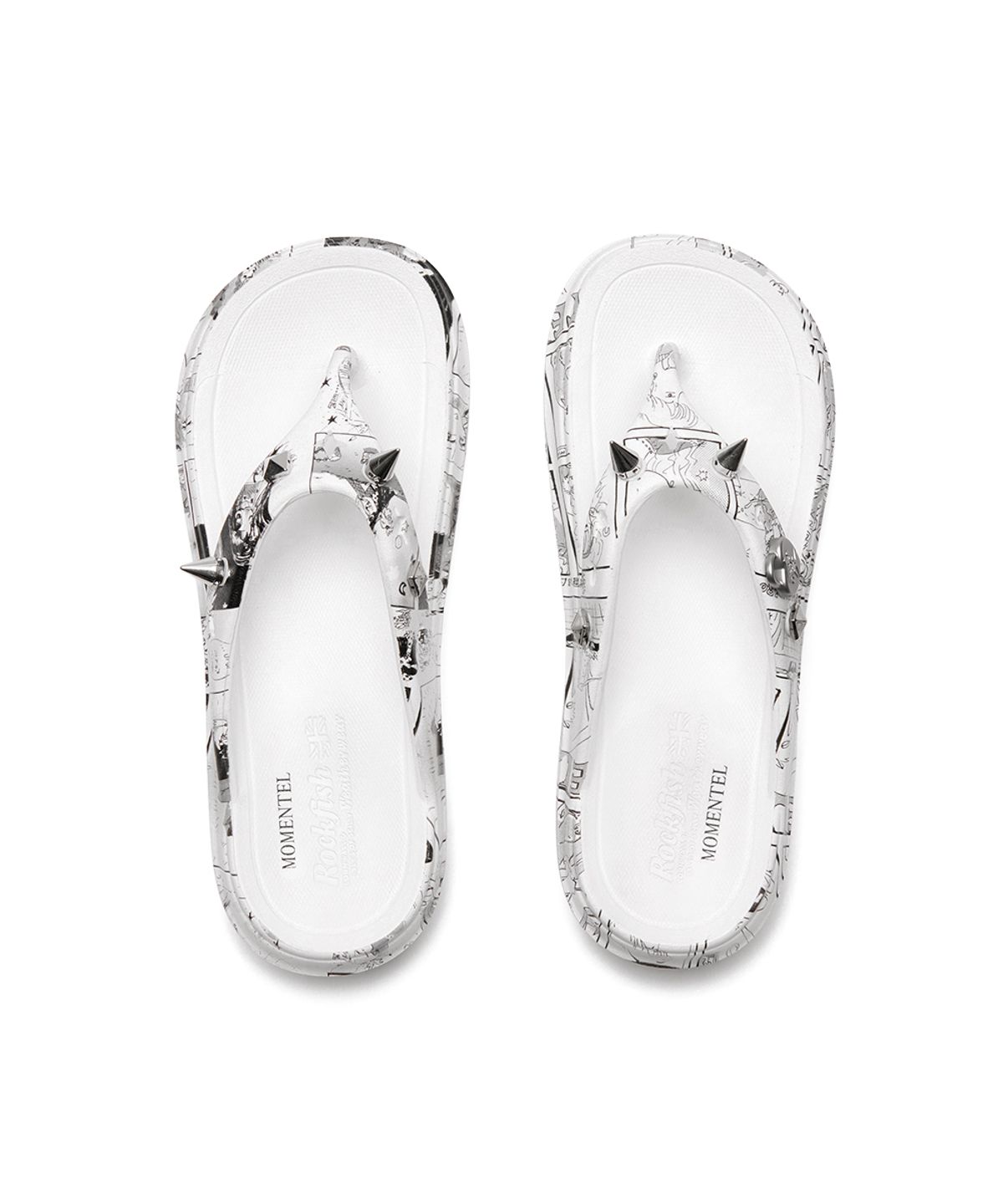 락피쉬웨더웨어(ROCKFISH WEATHERWEAR) [× MOMENTEL] HAYDEN FLIPFLOP - WHITE