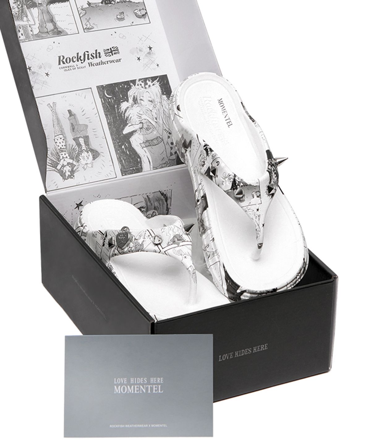 락피쉬웨더웨어(ROCKFISH WEATHERWEAR) [× MOMENTEL] HAYDEN FLIPFLOP - WHITE