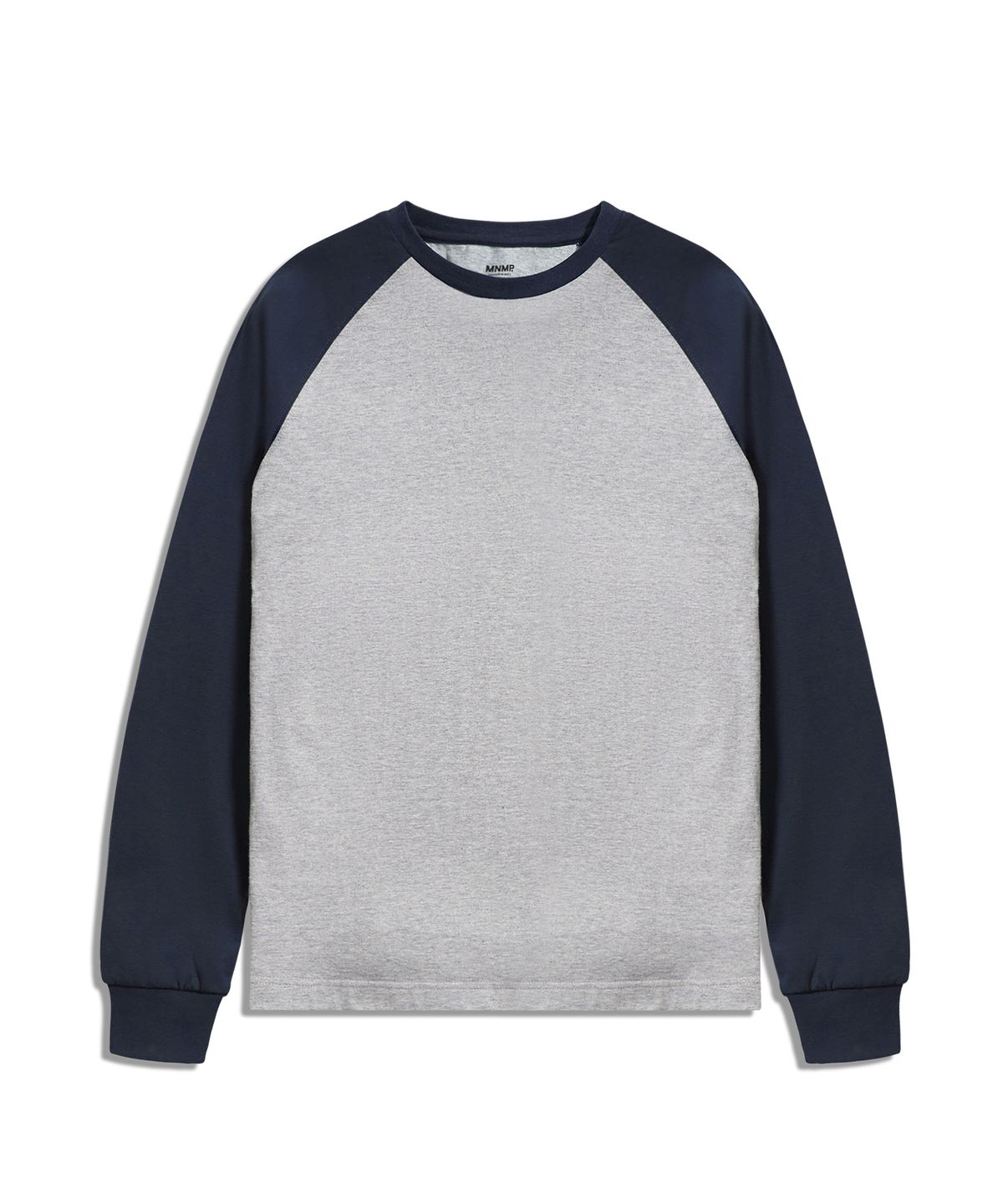 미니멀프로젝트(MINIMALPROJECT) 언더 로그 래글런 긴팔 티셔츠 MLT122 [GRAY/NAVY]