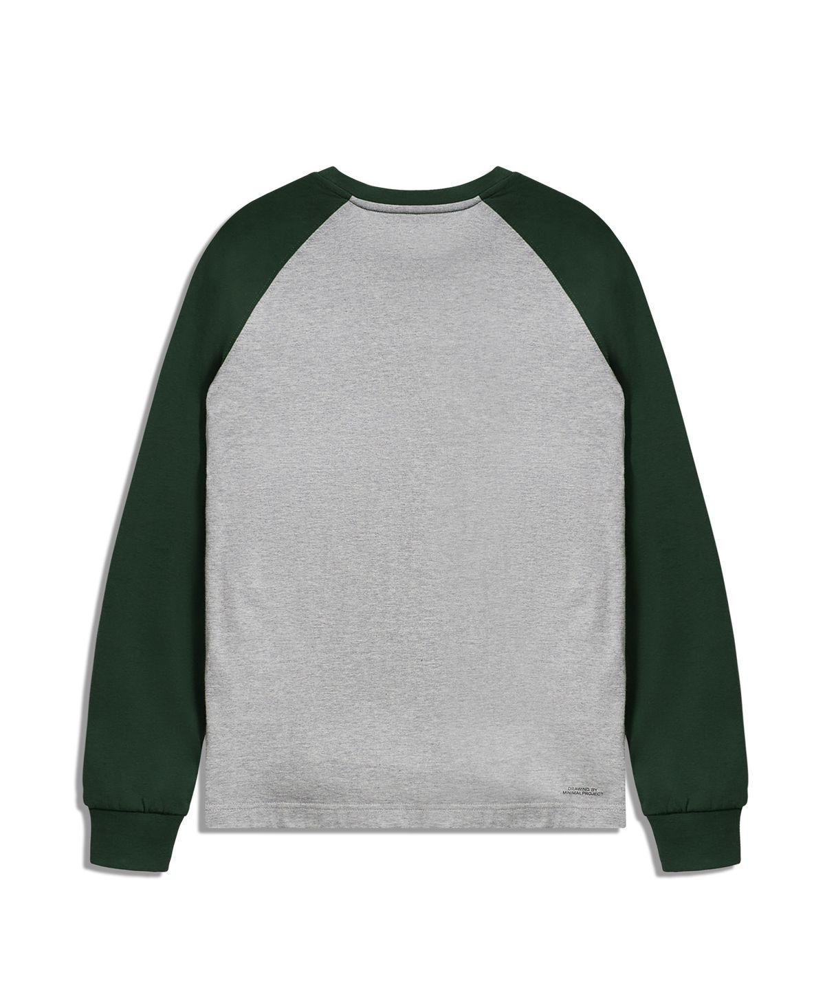 미니멀프로젝트(MINIMALPROJECT) 언더 로그 래글런 긴팔 티셔츠 MLT122 [GRAY/GREEN]