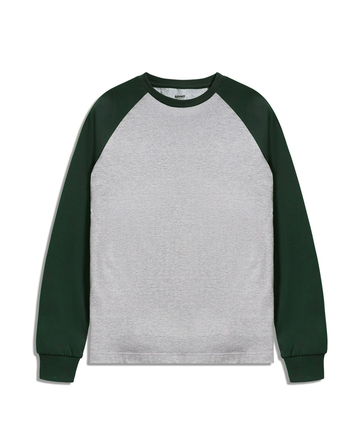 미니멀프로젝트(MINIMALPROJECT) 언더 로그 래글런 긴팔 티셔츠 MLT122 [GRAY/GREEN]