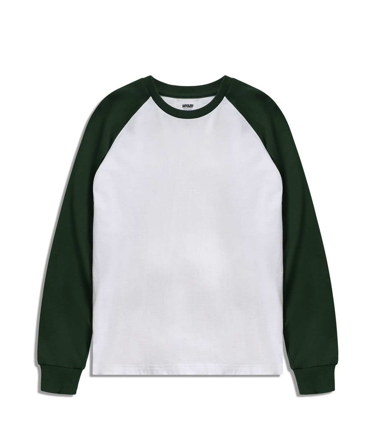 미니멀프로젝트(MINIMALPROJECT) 언더 로그 래글런 긴팔 티셔츠 MLT122 [WHITE/GREEN]
