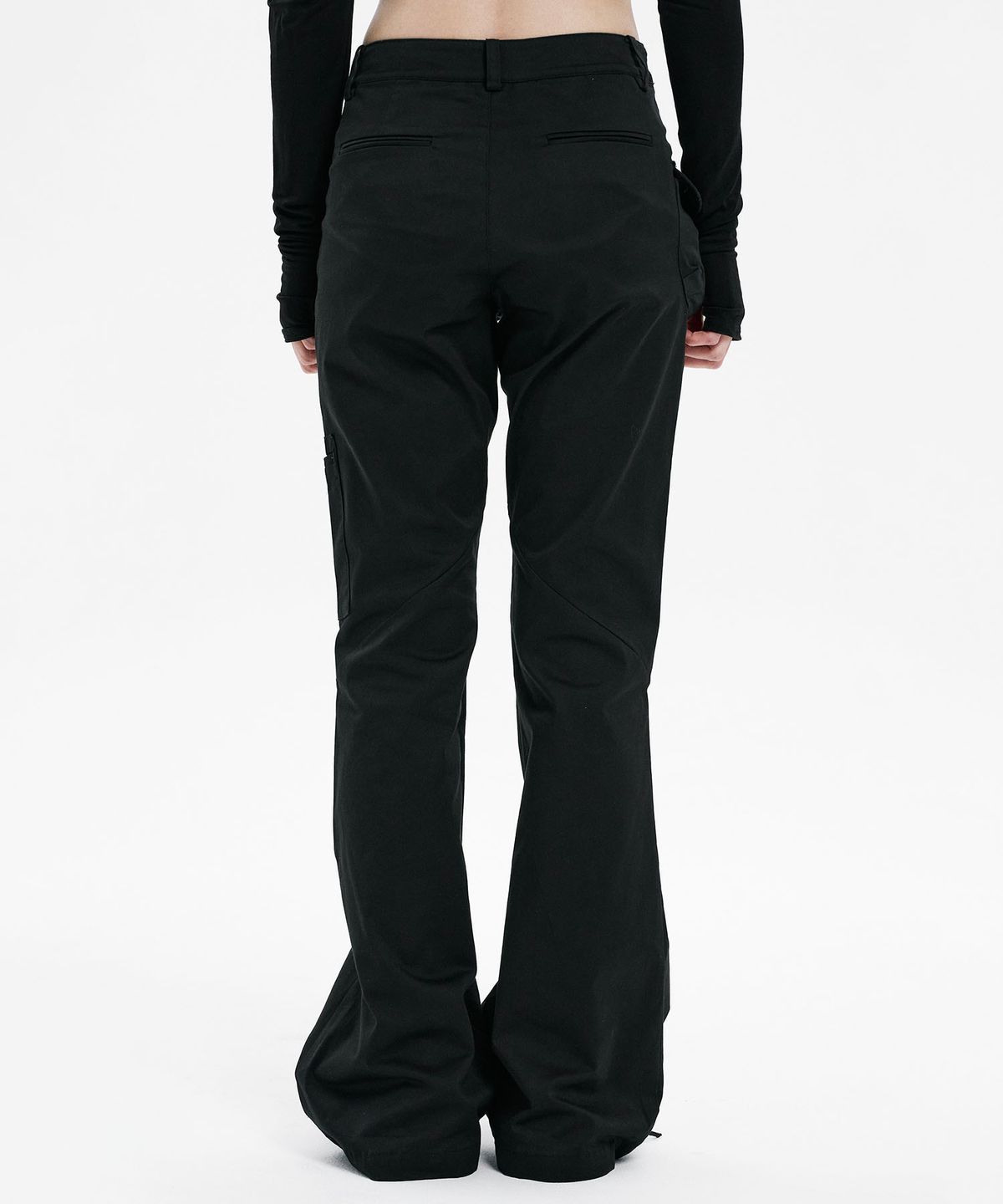 하나히(HANAHI) Passport pot pocket pants BLACK