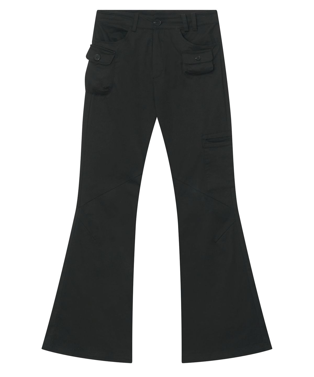 하나히(HANAHI) Passport pot pocket pants BLACK