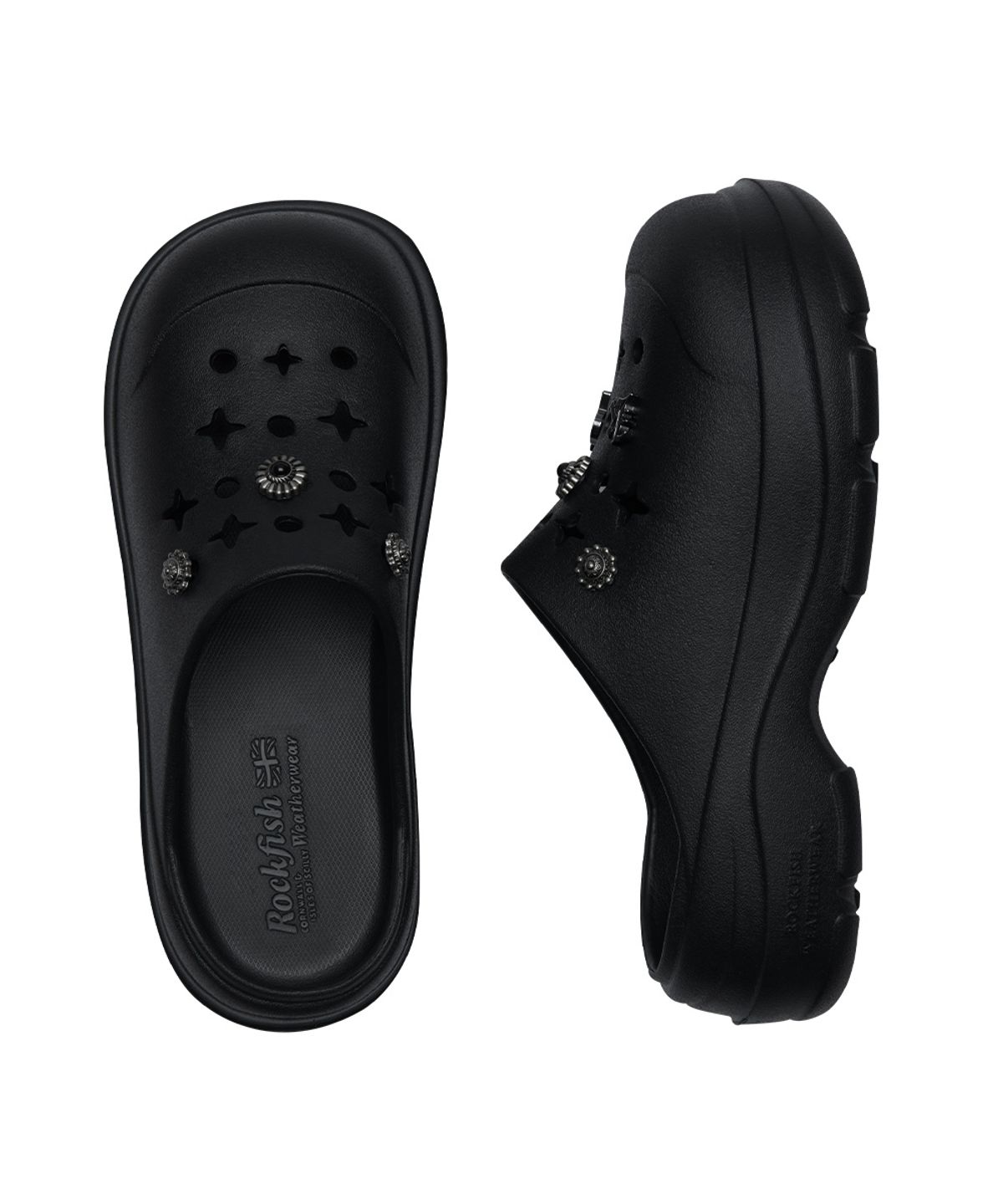 락피쉬웨더웨어(ROCKFISH WEATHERWEAR) [× AAKAM] HAYDEN CLOG - BLACK