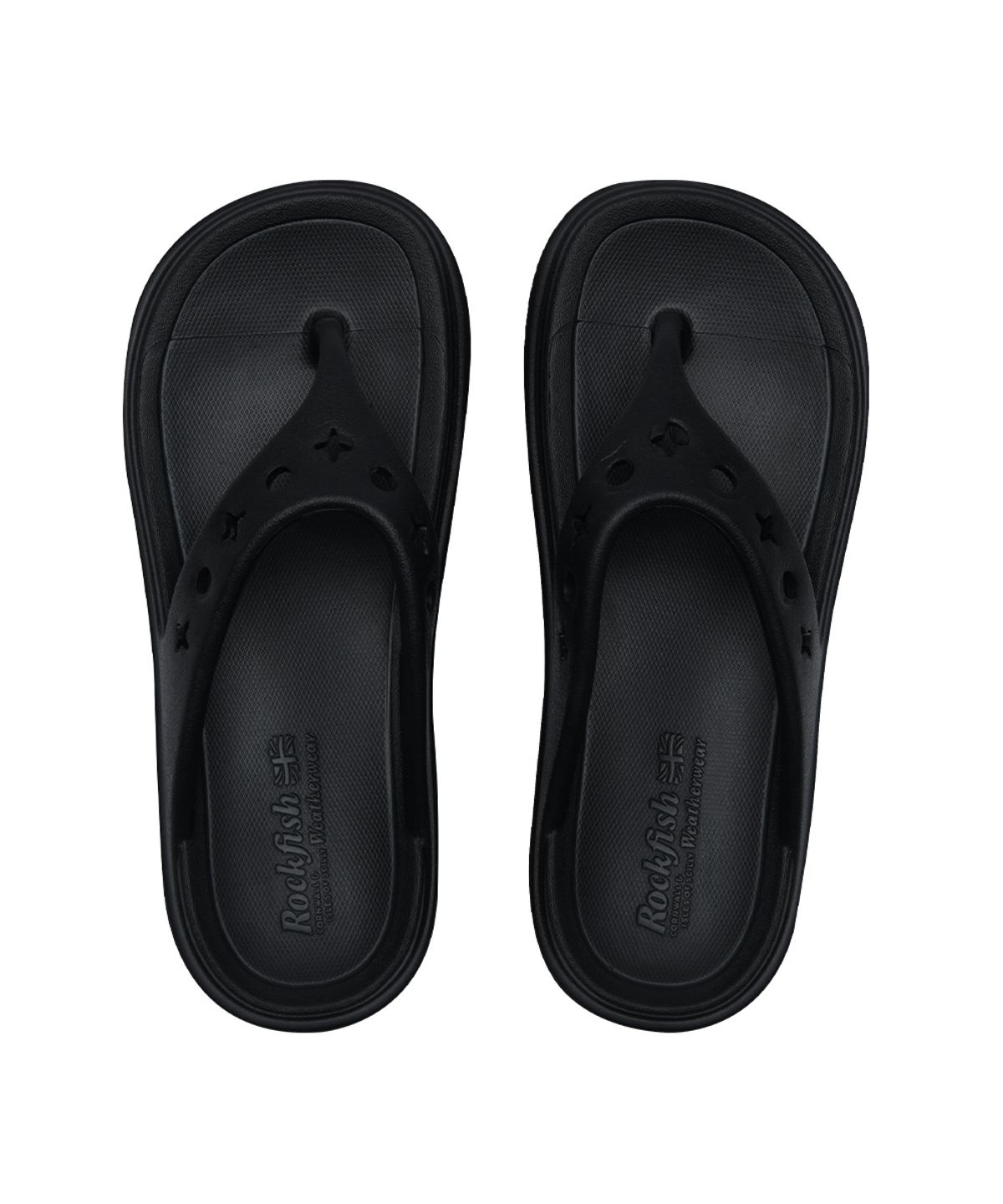 락피쉬웨더웨어(ROCKFISH WEATHERWEAR) [× AAKAM] HAYDEN FLIPFLOP - BLACK