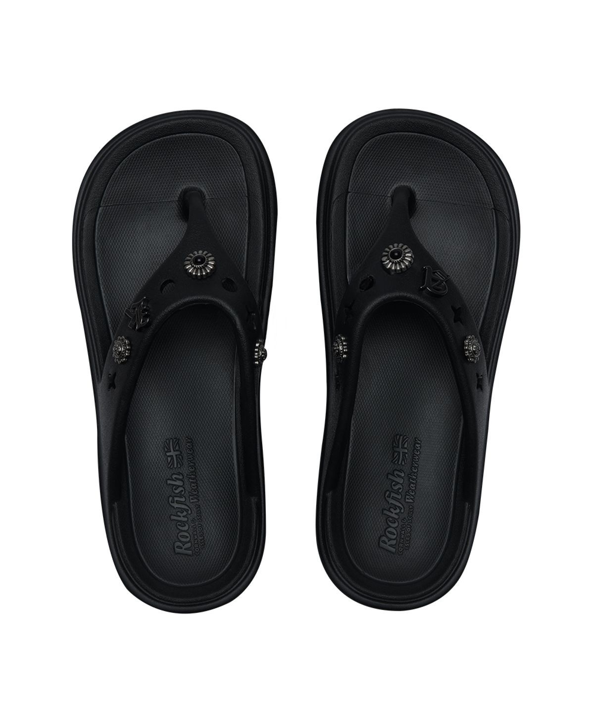 락피쉬웨더웨어(ROCKFISH WEATHERWEAR) [× AAKAM] HAYDEN FLIPFLOP - BLACK
