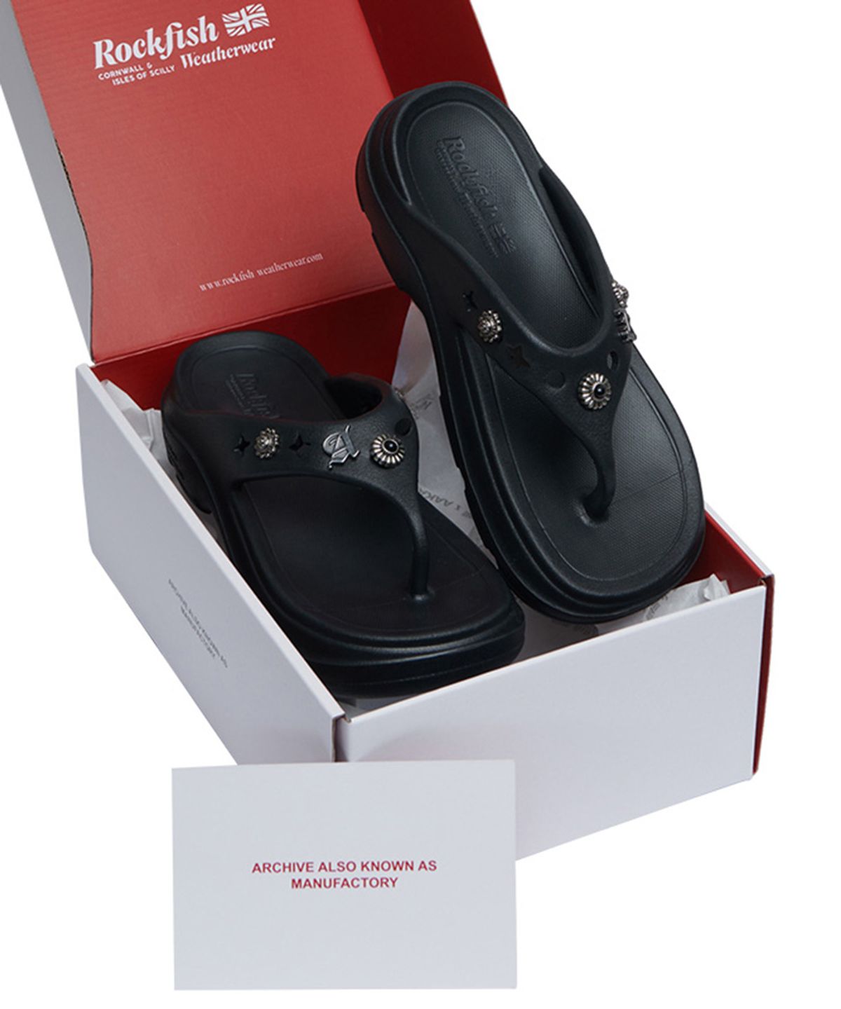락피쉬웨더웨어(ROCKFISH WEATHERWEAR) [× AAKAM] HAYDEN FLIPFLOP - BLACK