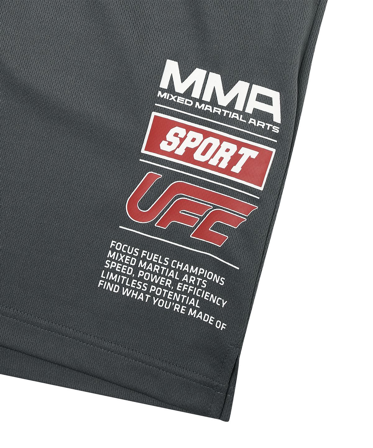 유에프씨 스포츠(UFC SPORT) UFC 스폰 릴렉스핏 쇼츠 차콜 U4TPX2306CH