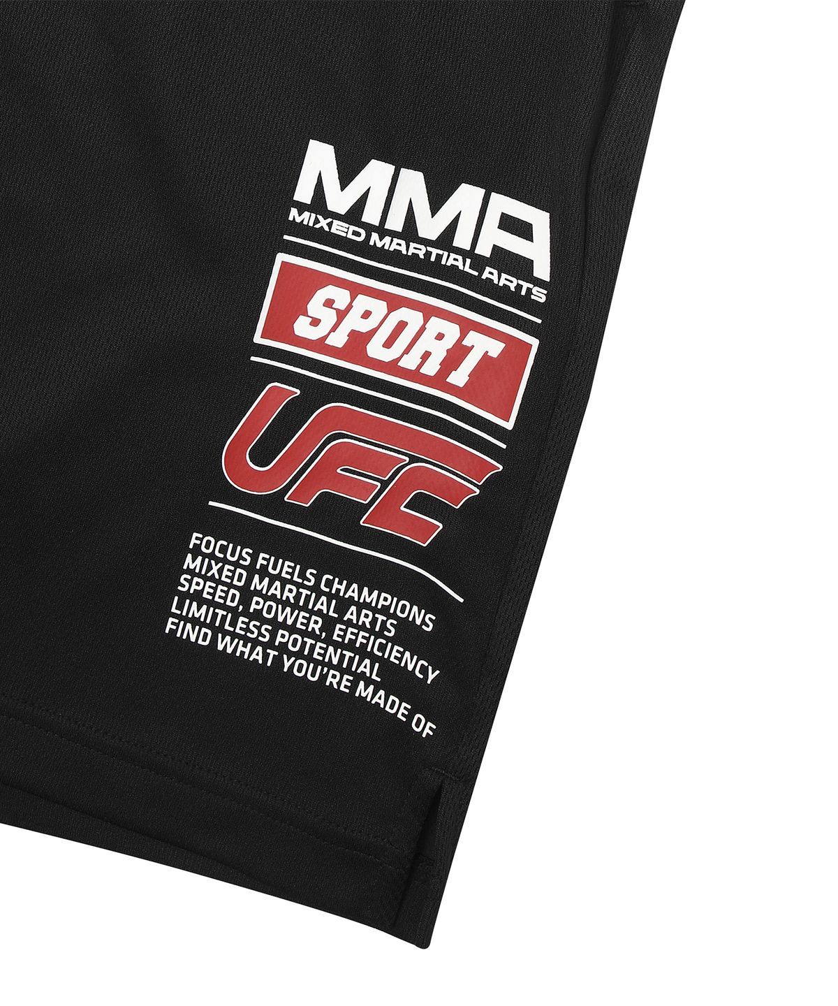 유에프씨 스포츠(UFC SPORT) UFC 스폰 릴렉스핏 쇼츠 블랙 U4TPX2306BK
