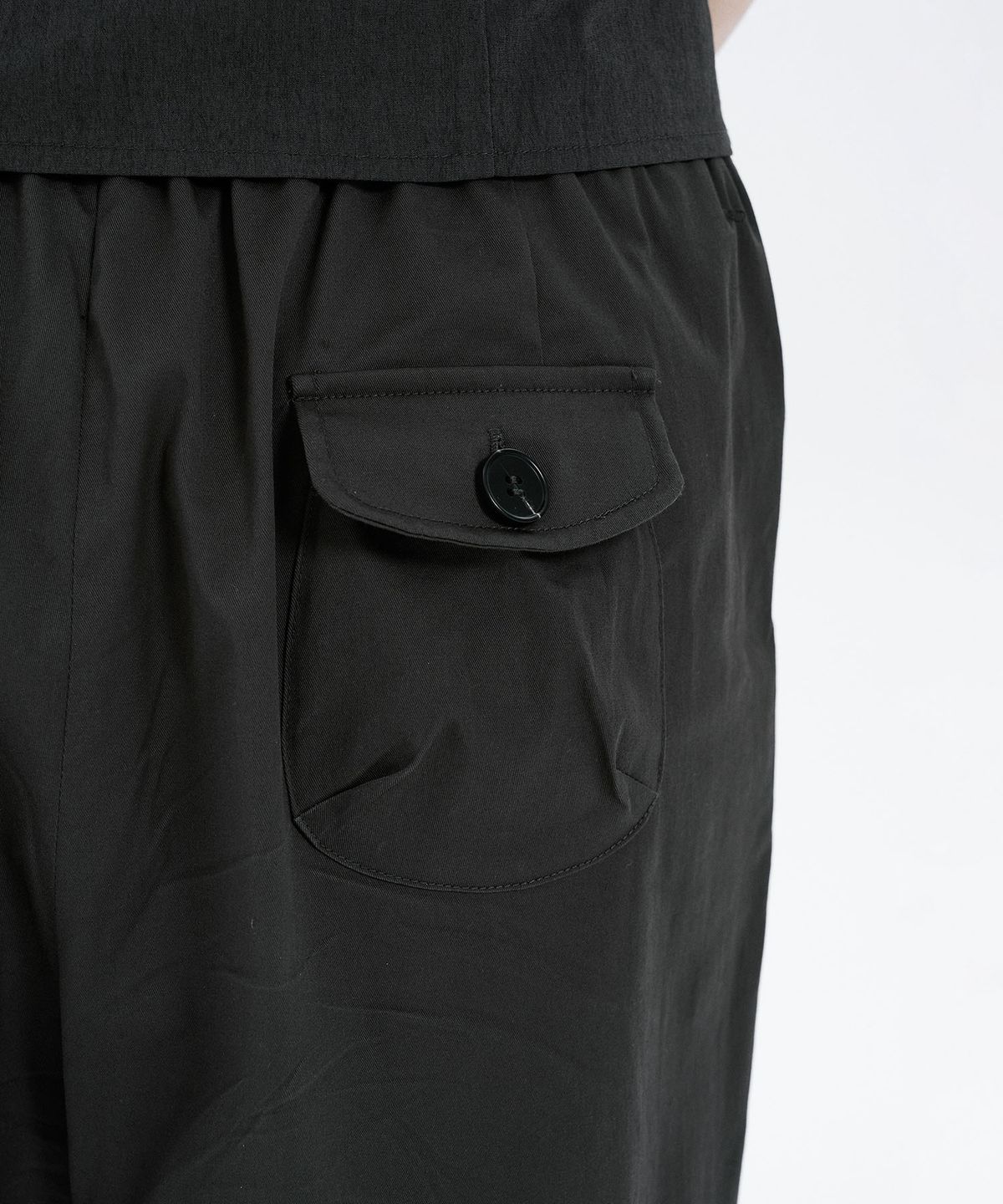 하나히(HANAHI) Side shirring pocket wide pants GREY
