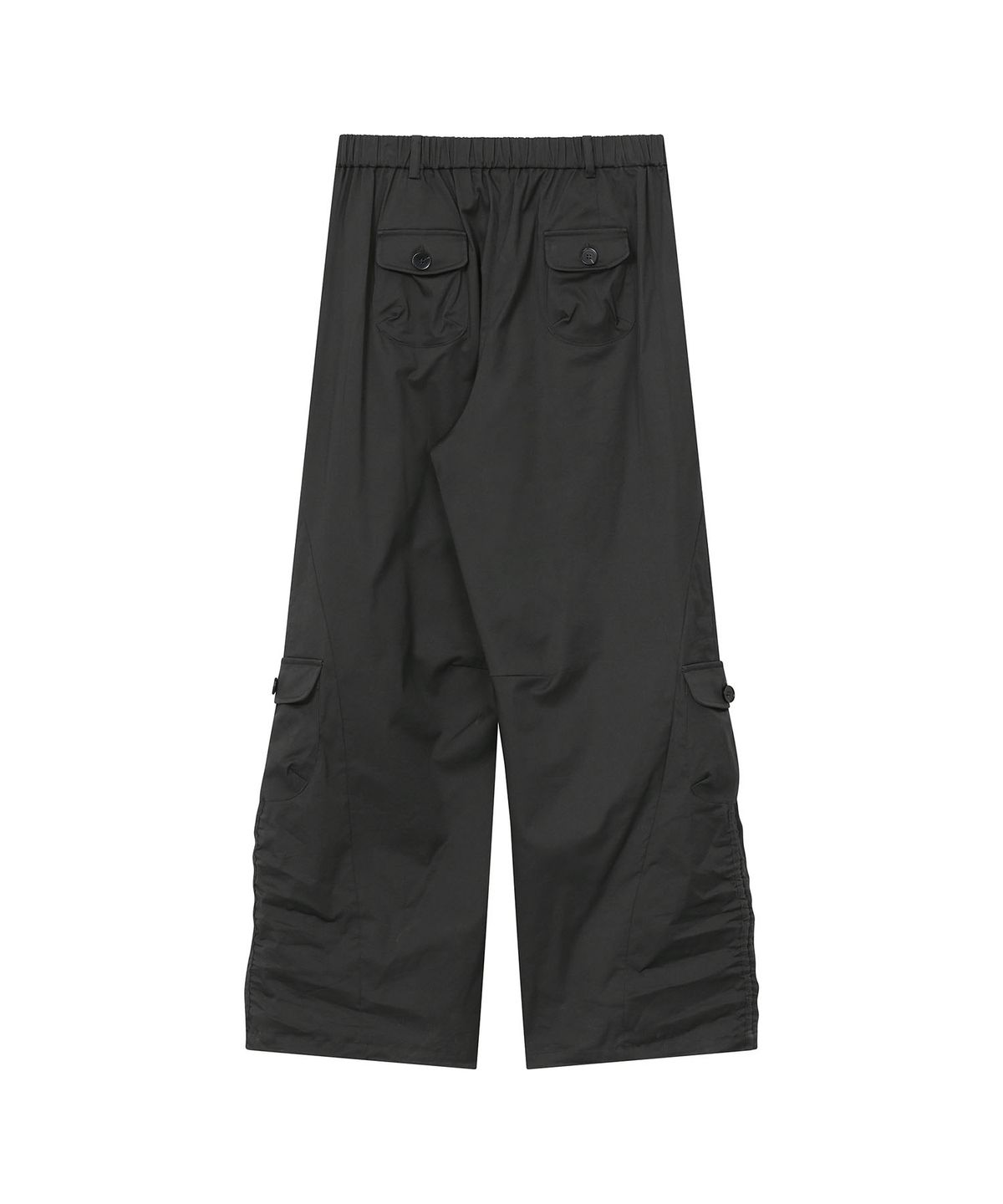 하나히(HANAHI) Side shirring pocket wide pants GREY