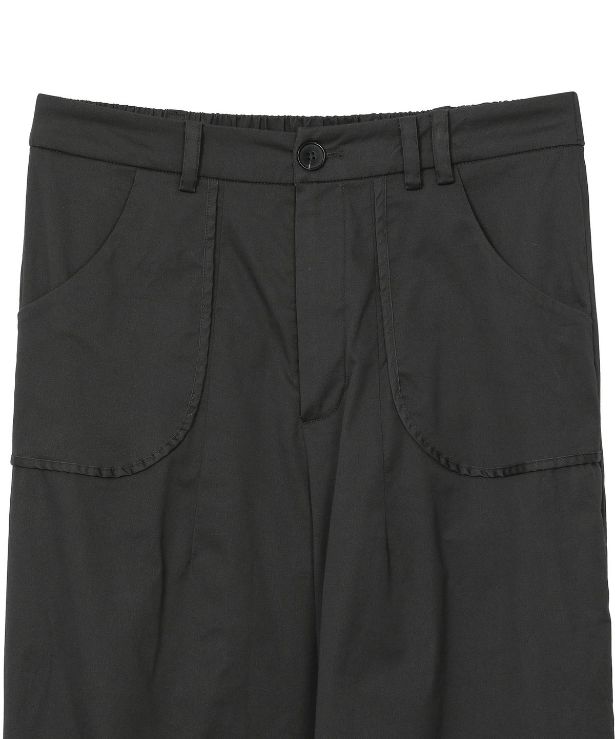 하나히(HANAHI) Side shirring pocket wide pants GREY