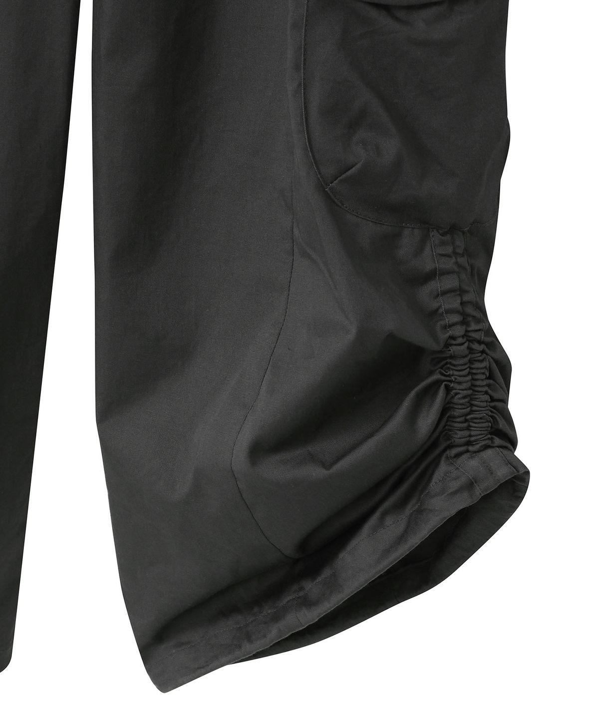 하나히(HANAHI) Side shirring pocket wide pants GREY