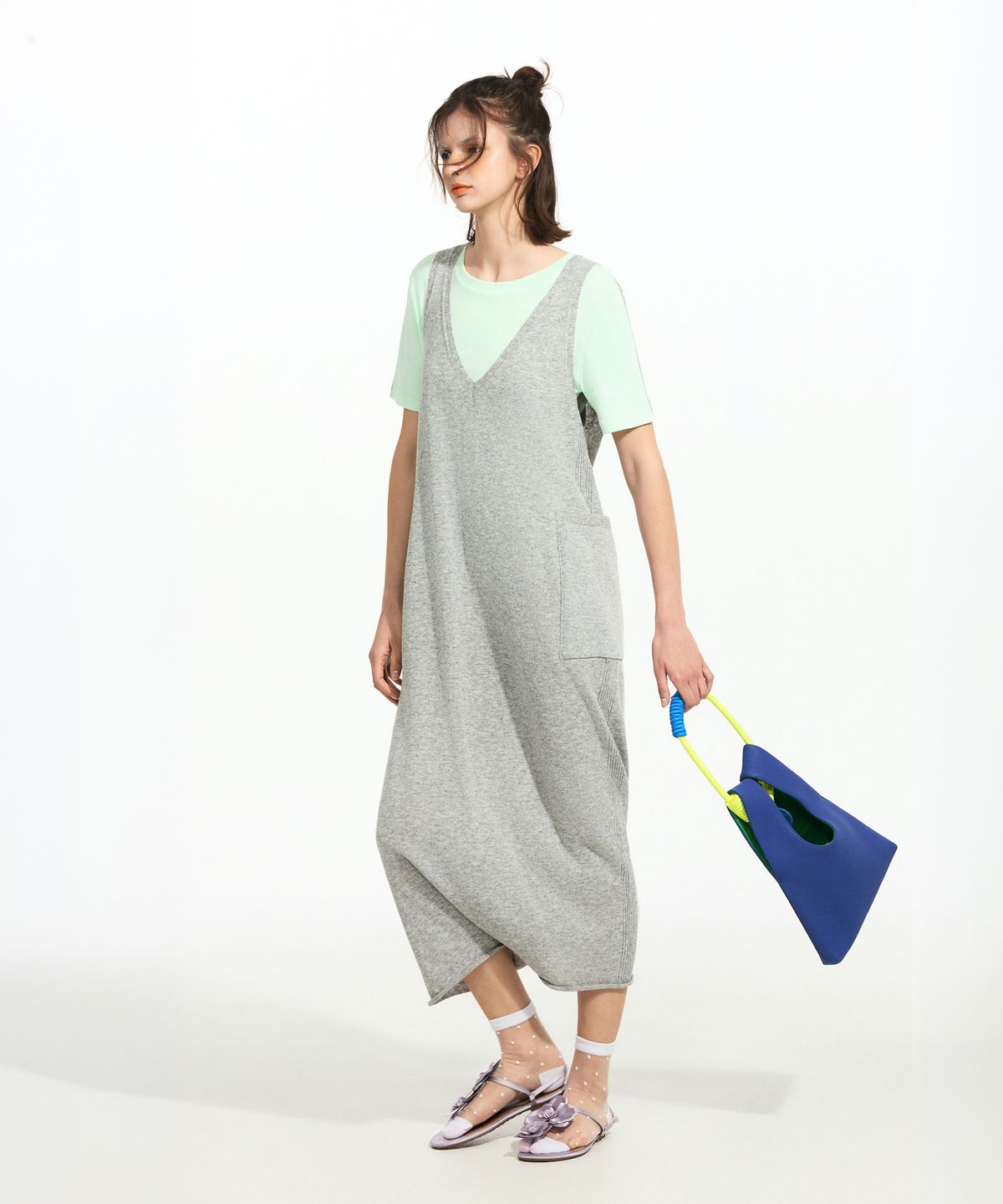 스노야(SNOYA) 26SS 린넨 블렌디드 홀가먼트 롬퍼 원피스