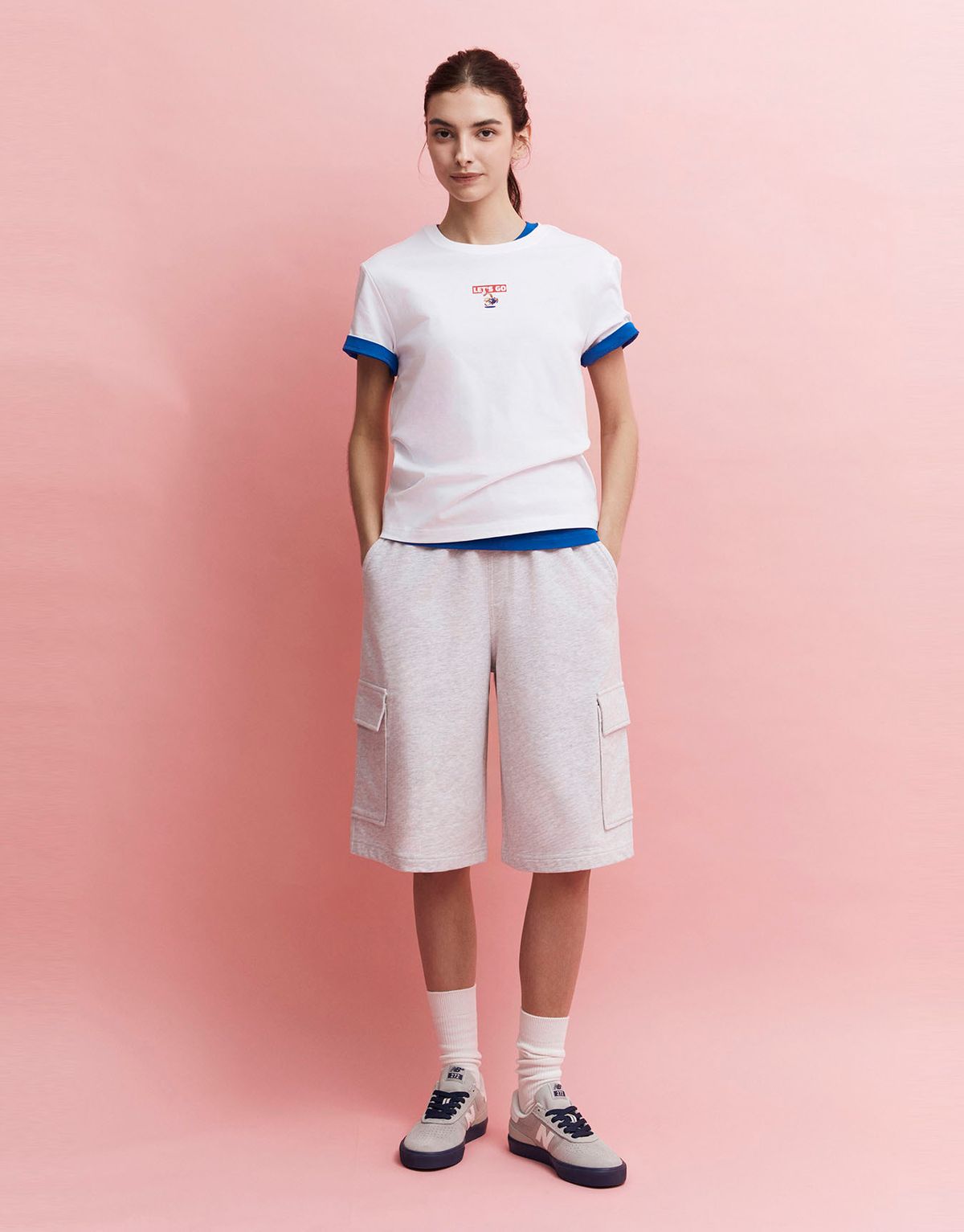 지오다노(GIORDANO) 테리 카고 쇼츠 406662 [3color]