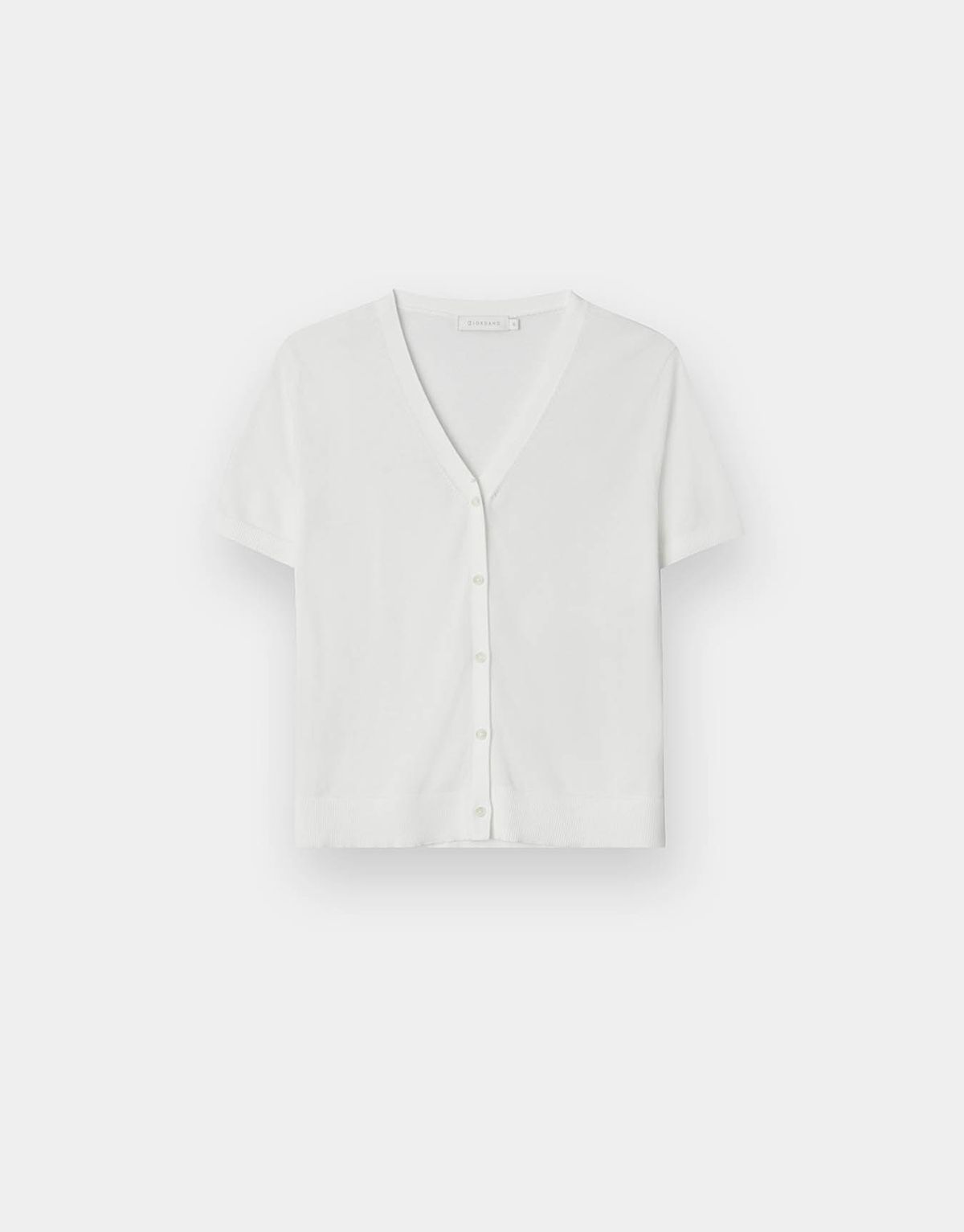 지오다노(GIORDANO) 14gg 코튼 브이넥 반팔 가디건 356528 [3color]