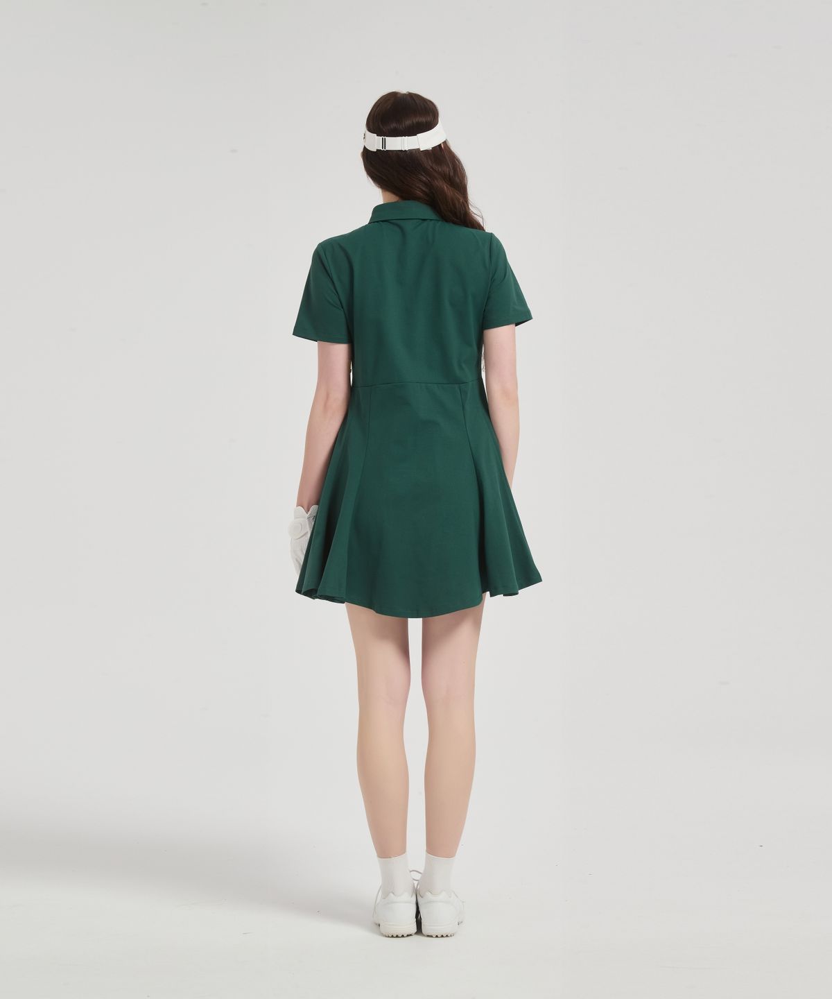 이파르카(E.PARCA) 올리브 숏슬리브 원피스