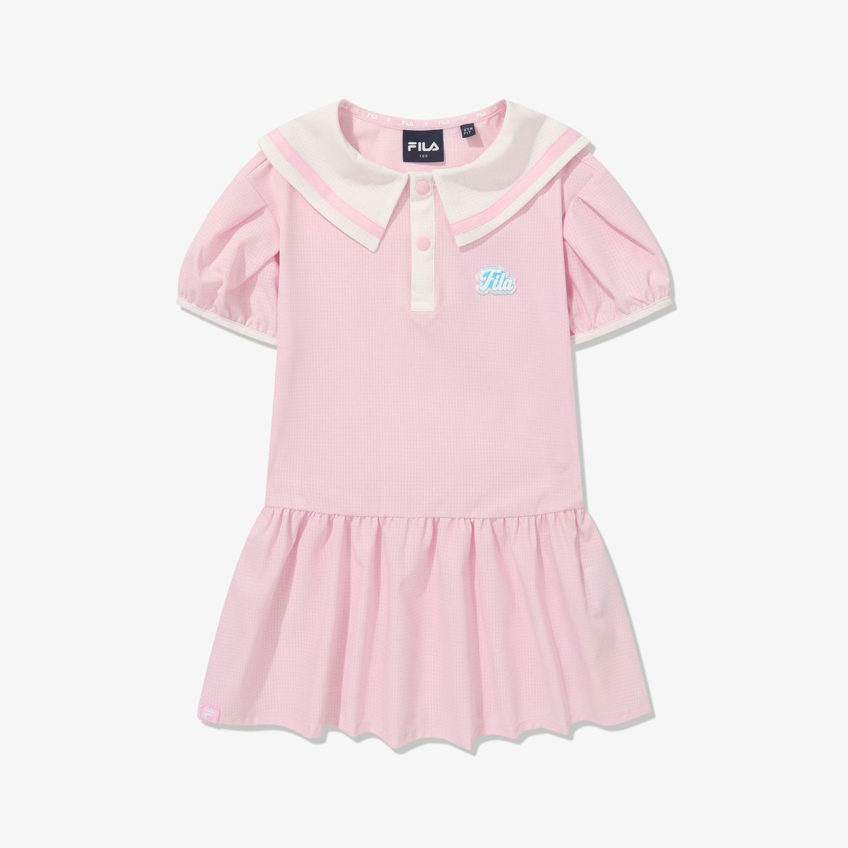 휠라 키즈(FILA KIDS) 세일러 우븐 원피스