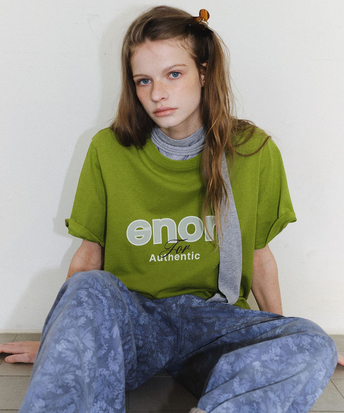 엔오르(EN OR) [CORE] CORE SHORT SLEEVE T-SHIRT - GREEN