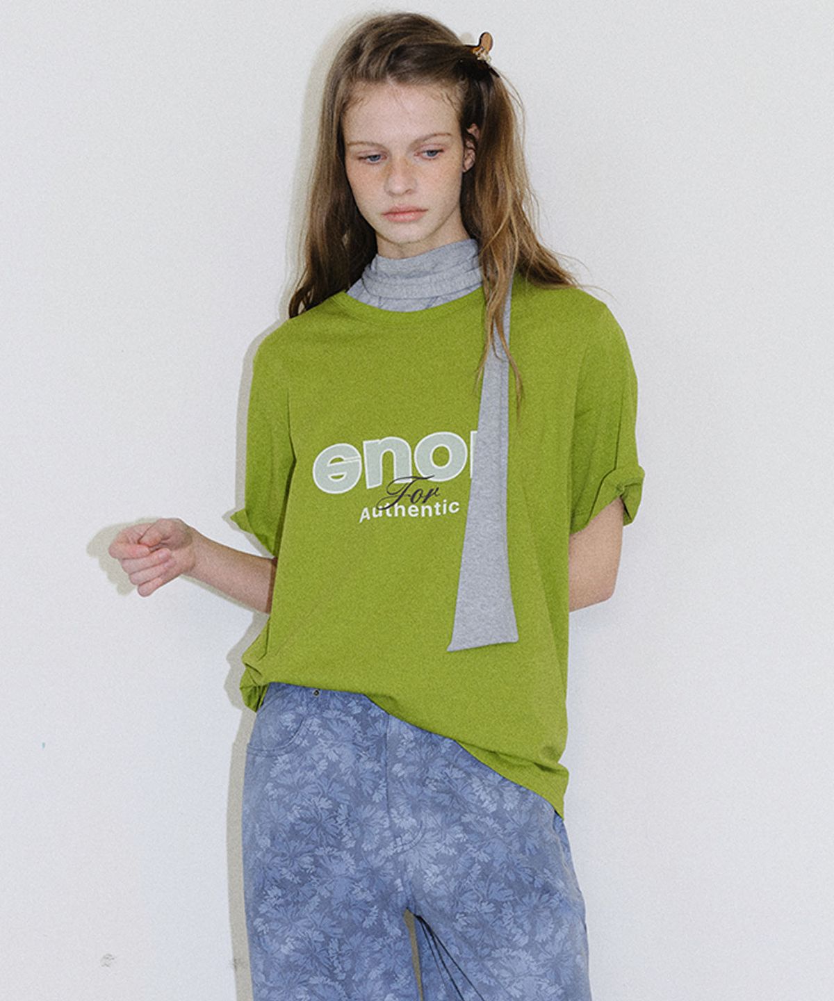 엔오르(EN OR) [CORE] CORE SHORT SLEEVE T-SHIRT - GREEN