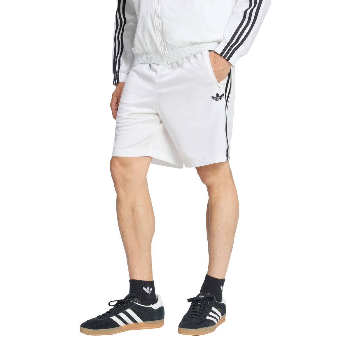 아디다스(ADIDAS) 파이어버드 숏 팬츠 - 화이트 / KE1378