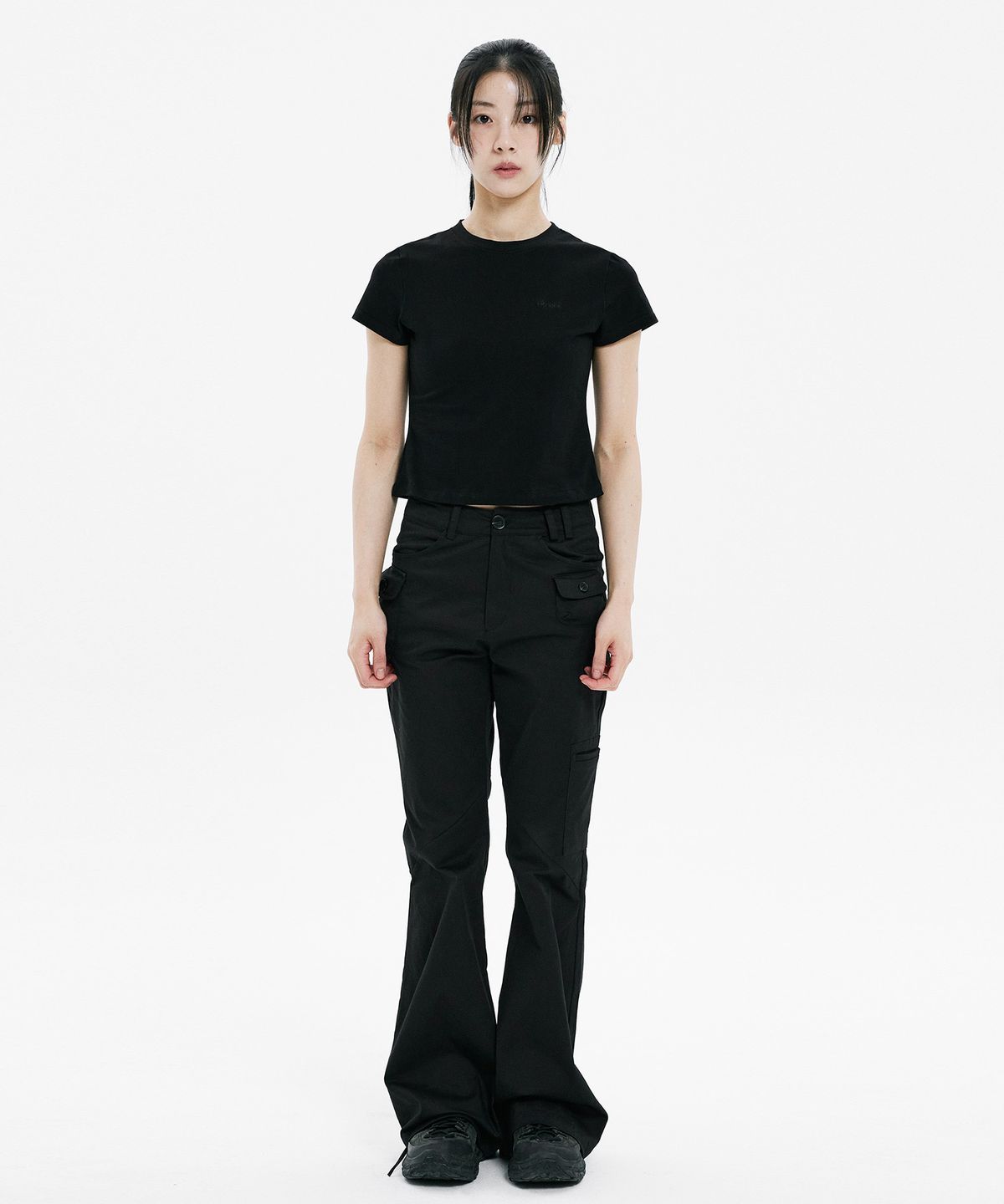 하나히(HANAHI) Hanahi crop top BLACK