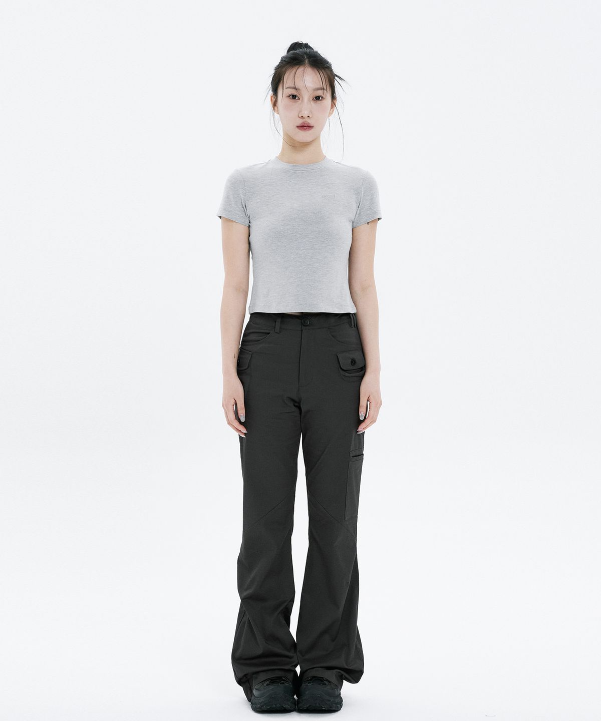 하나히(HANAHI) Hanahi crop top GREY