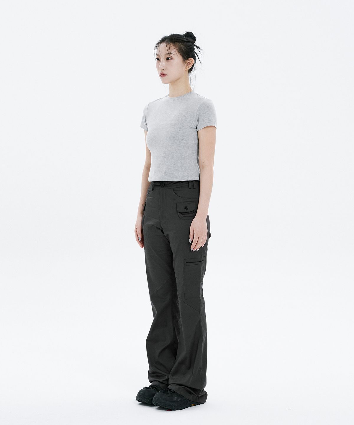 하나히(HANAHI) Hanahi crop top GREY
