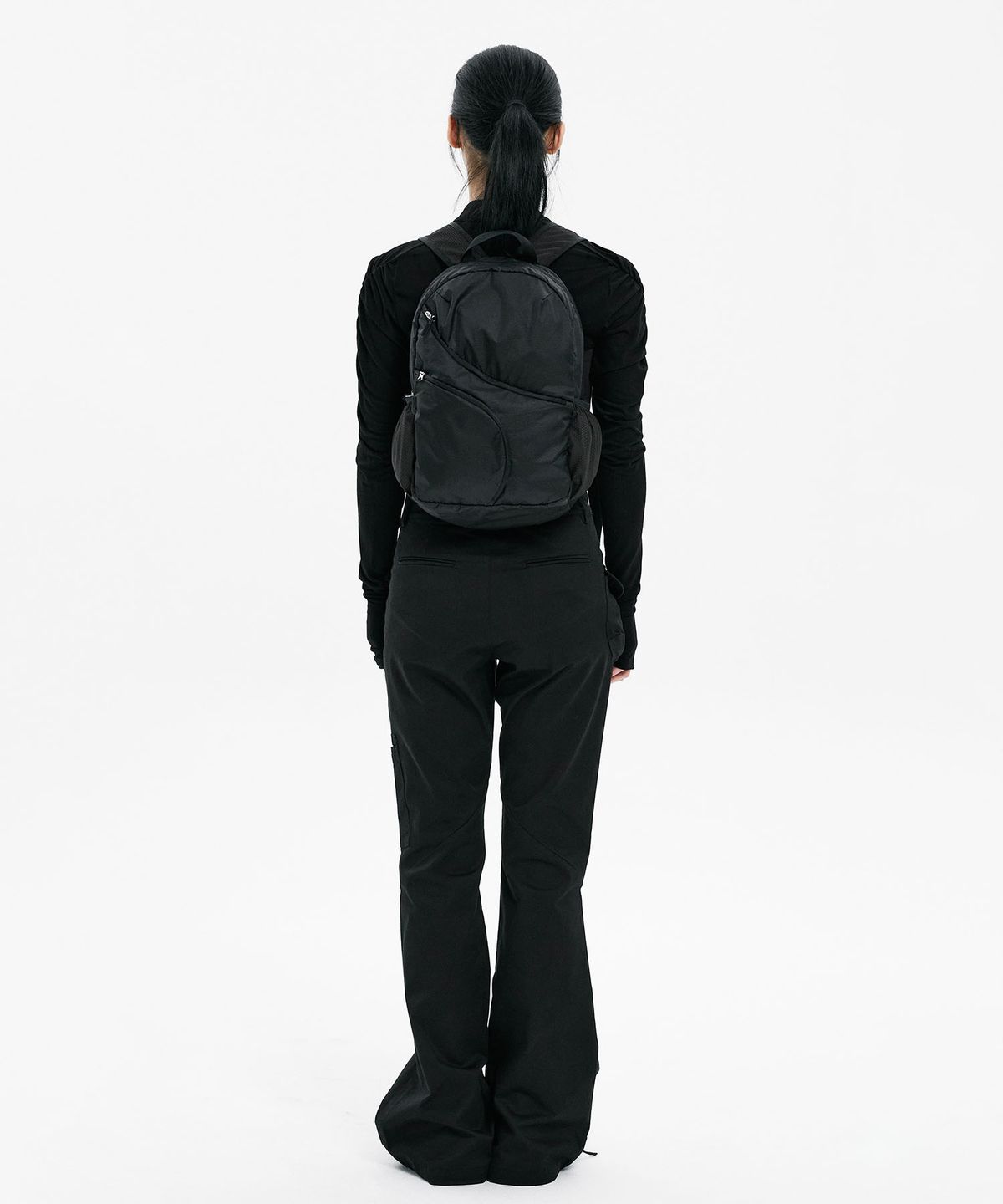 하나히(HANAHI) Shirred bolero BLACK