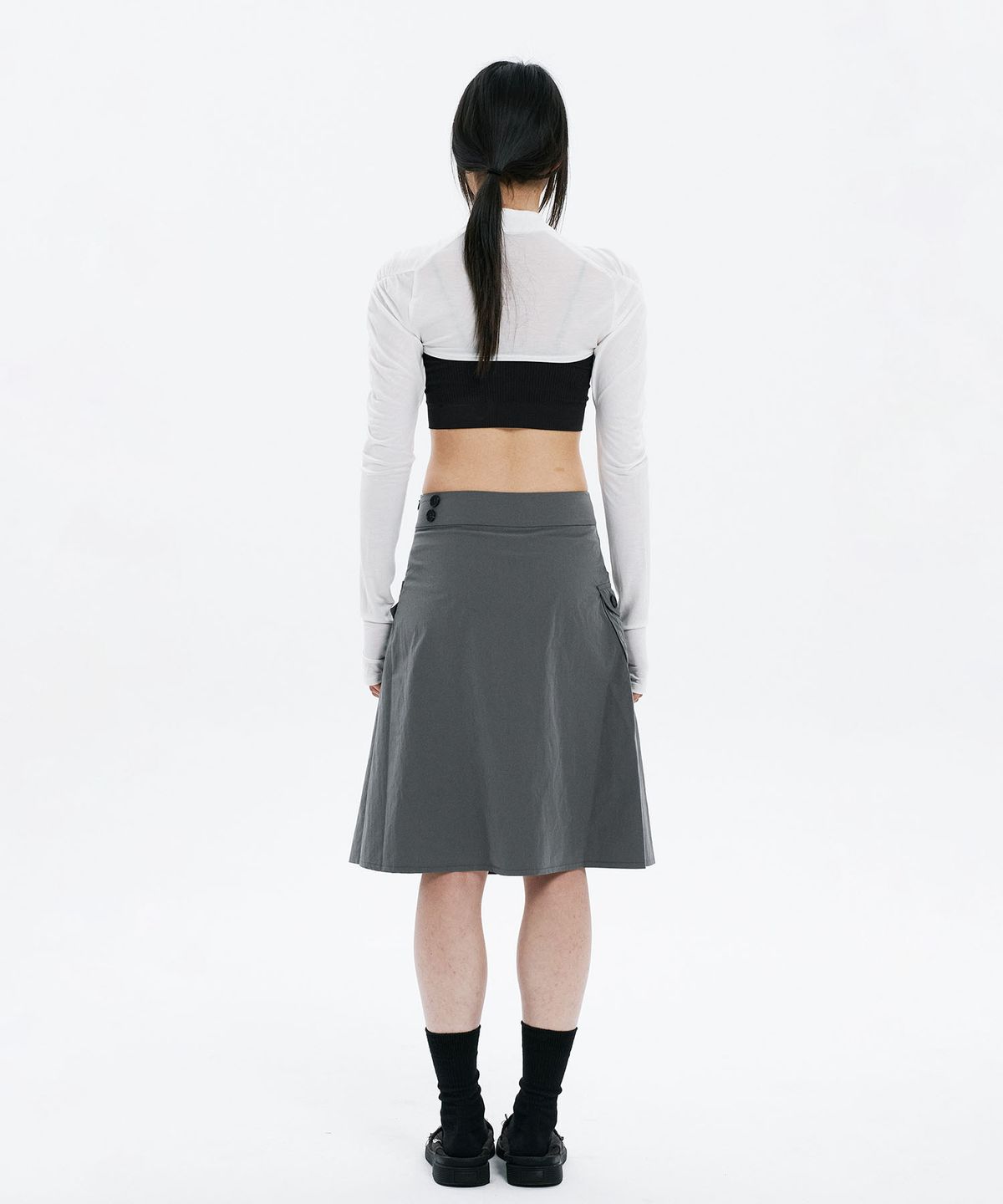 하나히(HANAHI) Shirred bolero WHITE