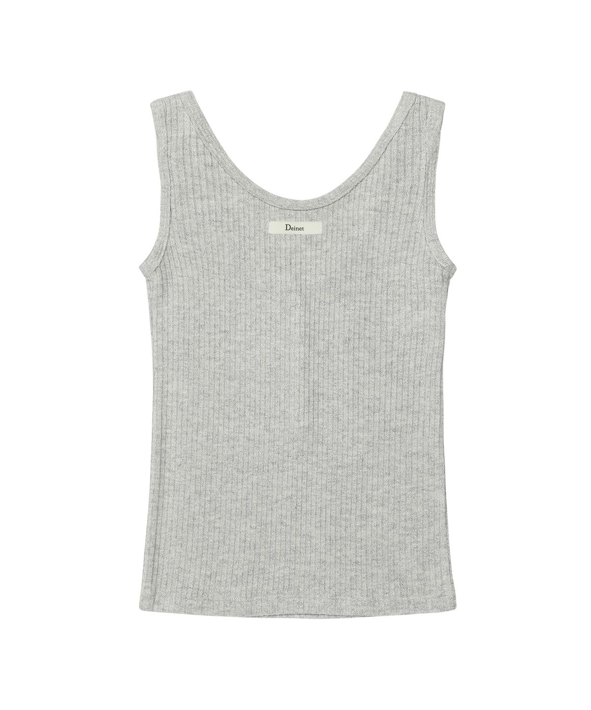 다이닛(DEINET) BUTTON POINT SLEEVELESS IN MELANGE GREY