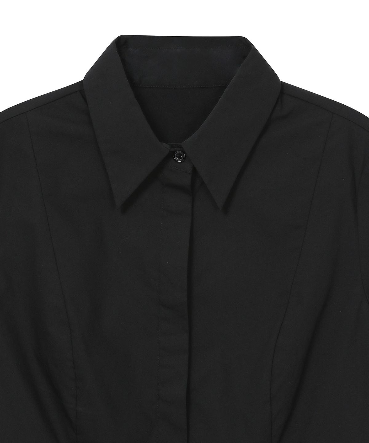 하나히(HANAHI) Under pocket half shirts BLACK