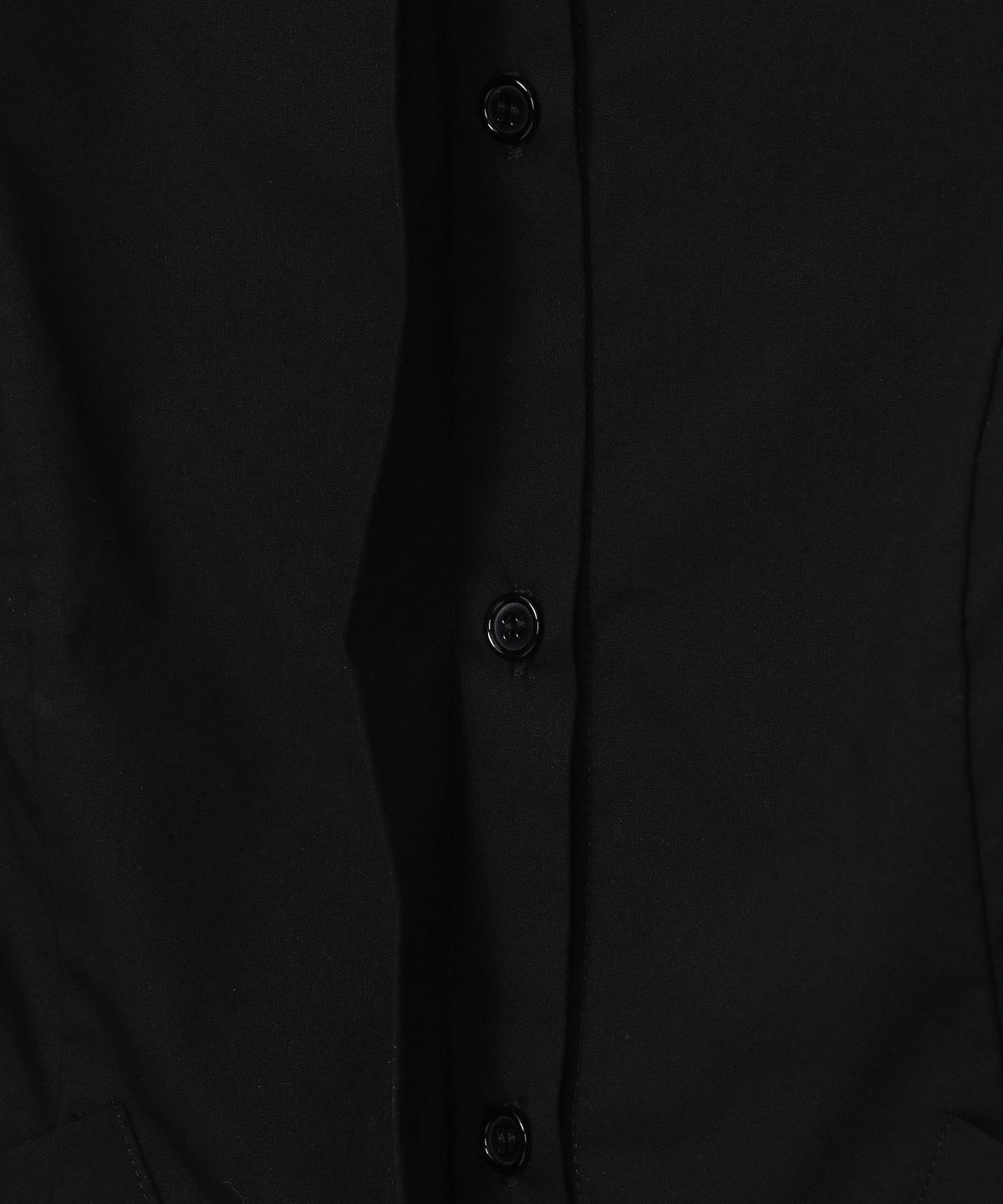 하나히(HANAHI) Under pocket half shirts BLACK