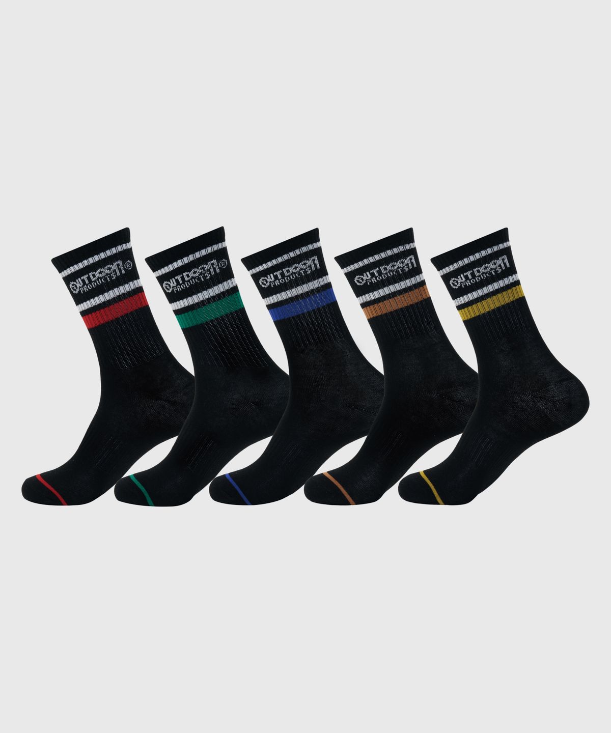 아웃도어 프로덕츠(OUTDOOR PRODUCTS) 레코드 크루 5족 (3colors)